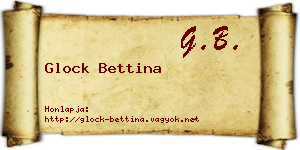Glock Bettina névjegykártya