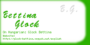 bettina glock business card